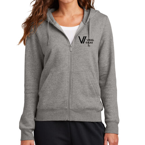 LC - Women's Club Fleece Sleeve Swoosh Full Zip Hoodie Thumbnail